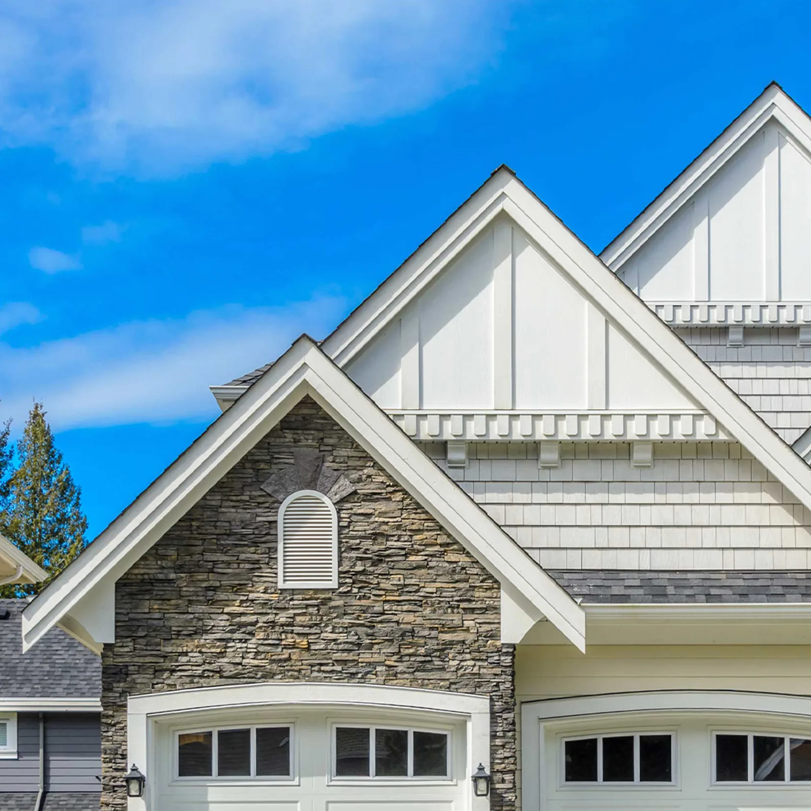 Exterior fascia repair and repaint