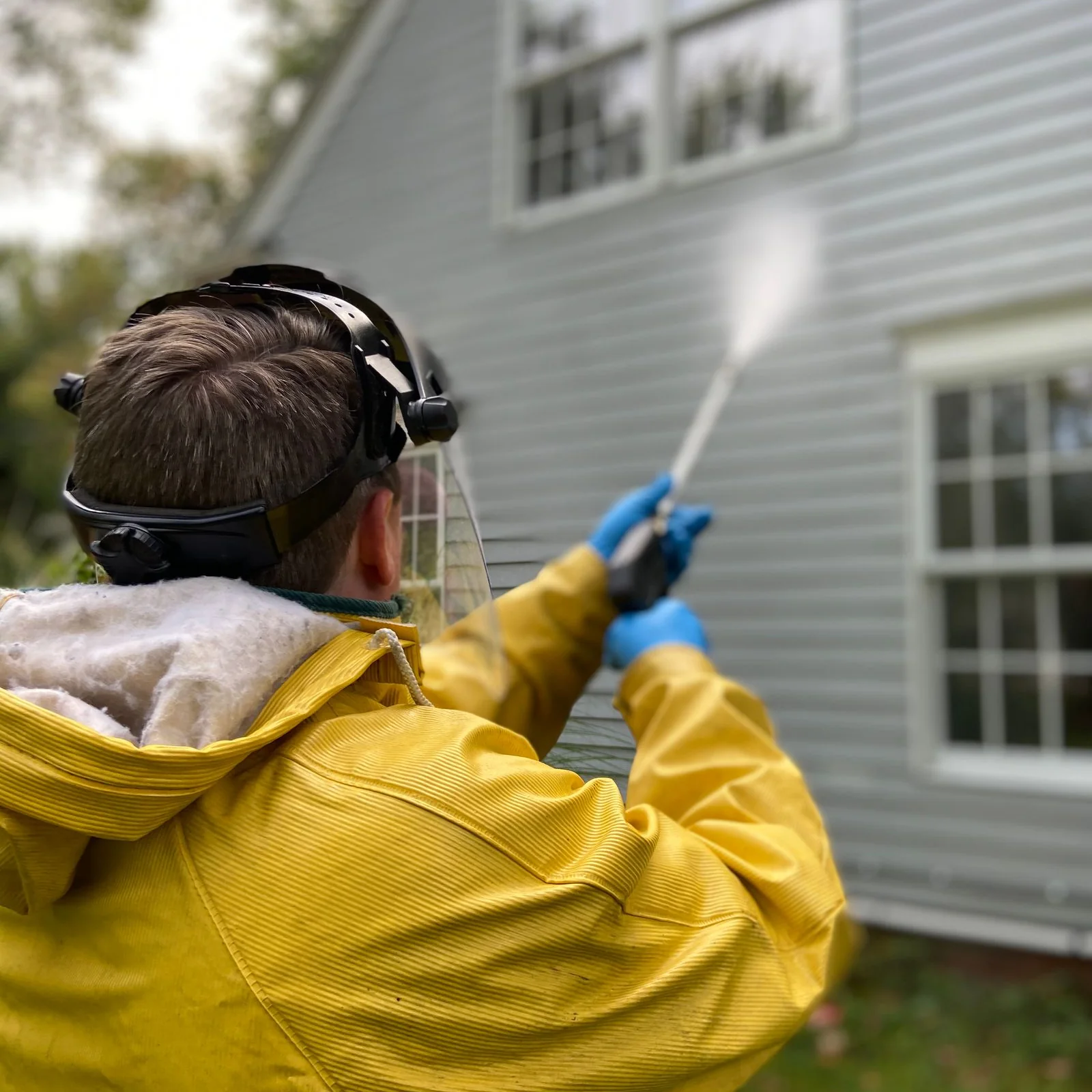 Exterior house painting on the Central Coast